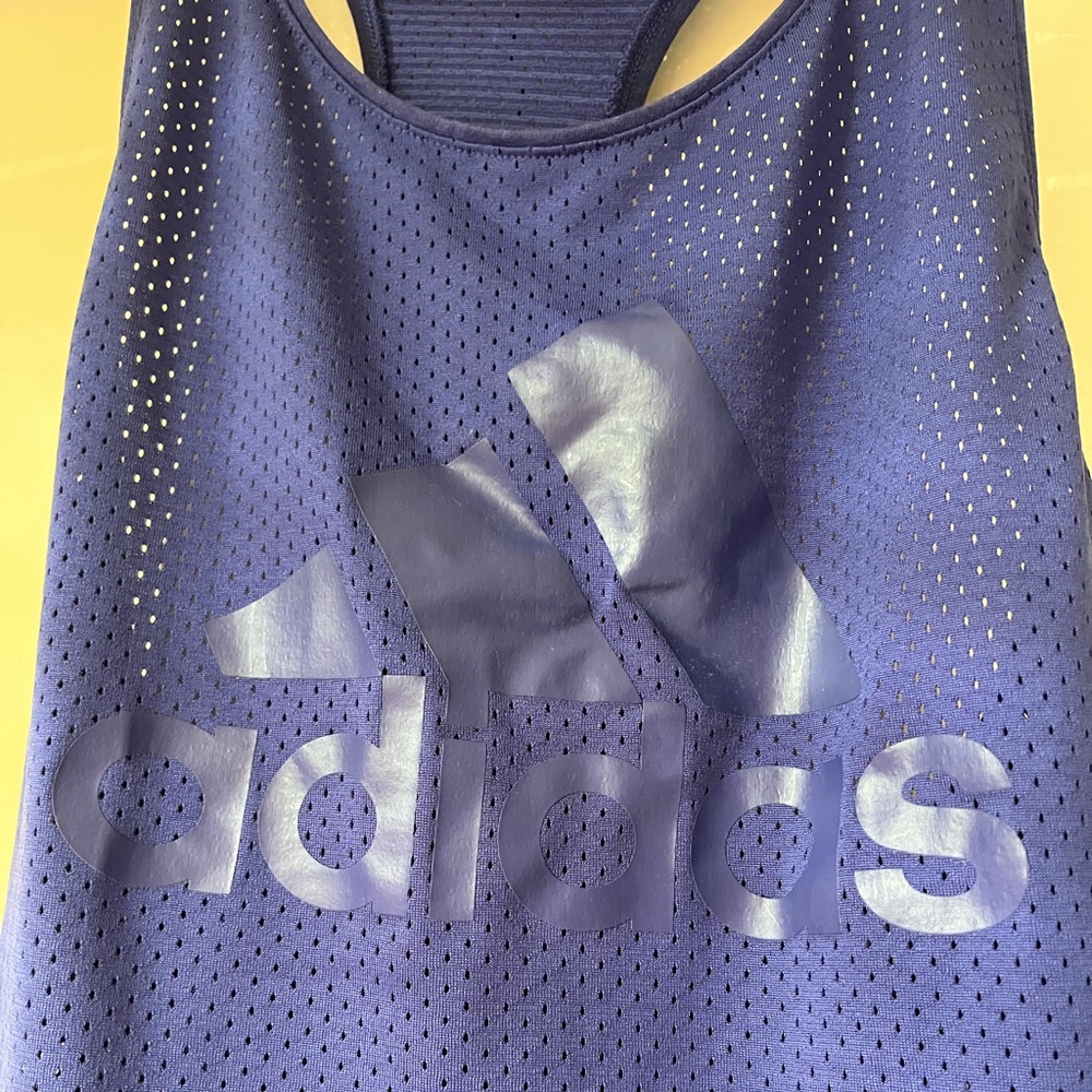Adidas electric blue Mesh breathable Tank Top size M